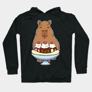 Capybara Banana Split Desert Hoodie